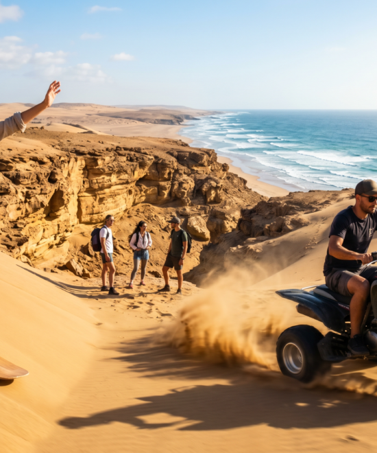 Sandboarding with Canyon Visit & Quad Bike from Agadir & Taghazout