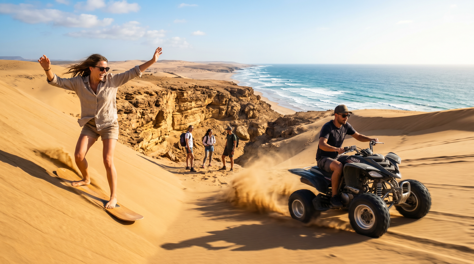 Sandboarding with Canyon Visit & Quad Bike from Agadir & Taghazout